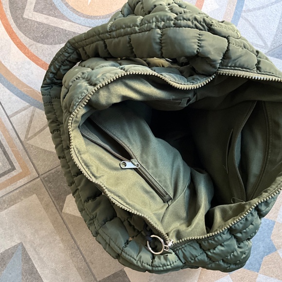 Free People Movement Quilted Carryall Bag in Army - Picture 11 of 11